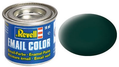Vopsea email Revell - Negru-verzui, mat (R32140)