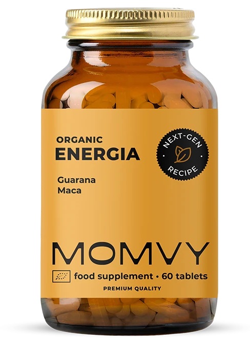 Energia, cu guarana și maca, 60 de comprimate masticabile, Momvy