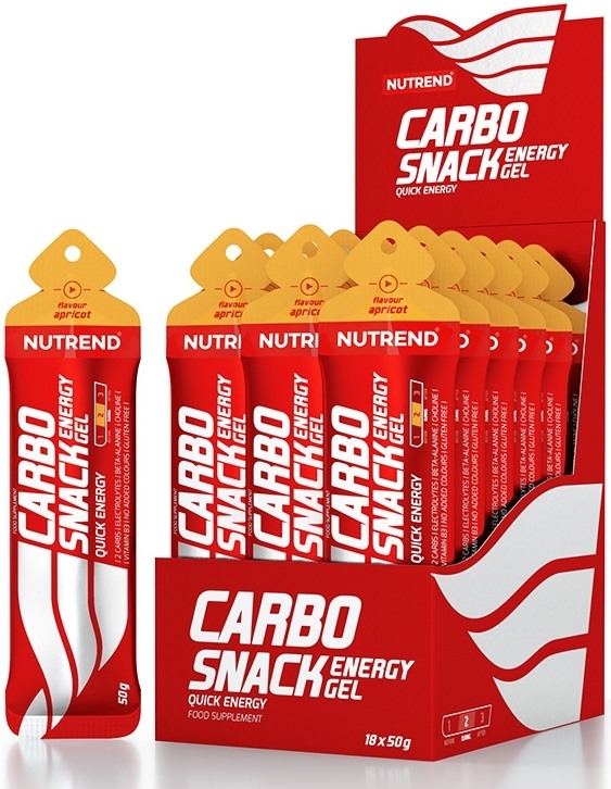 Carbosnack, caisă, 18 pliculețe, Nutrend