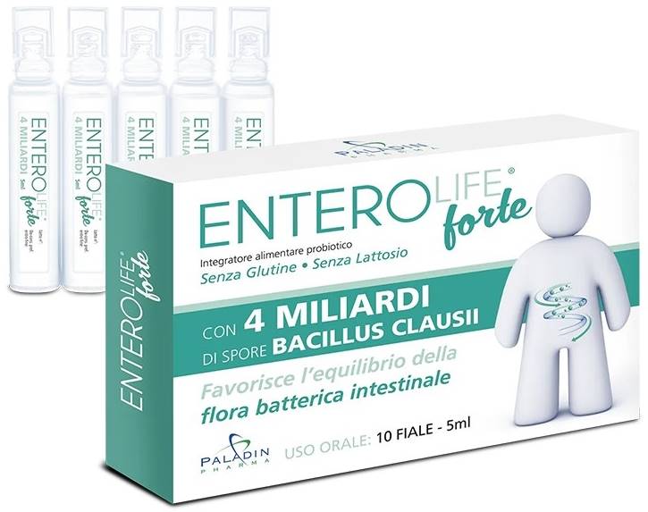 EnteroLife Forte con 4 Miliardi, 10 fiola, Paladin Pharma