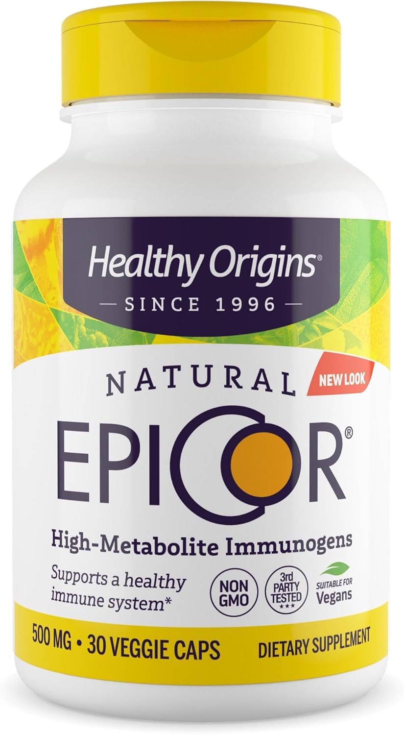 EpiCor Drojdie fermentată, 500 mg, 30 capsule, Healthy Origins