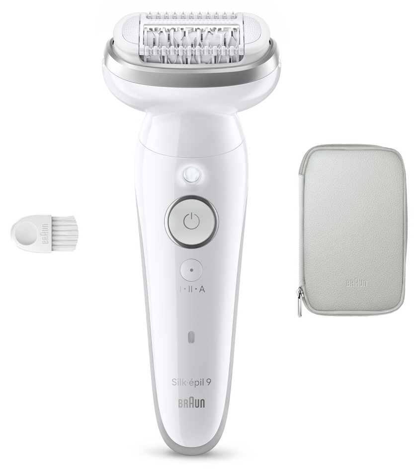 Epilator Braun - SES 9-000, 2 trepte, alb/argintiu
