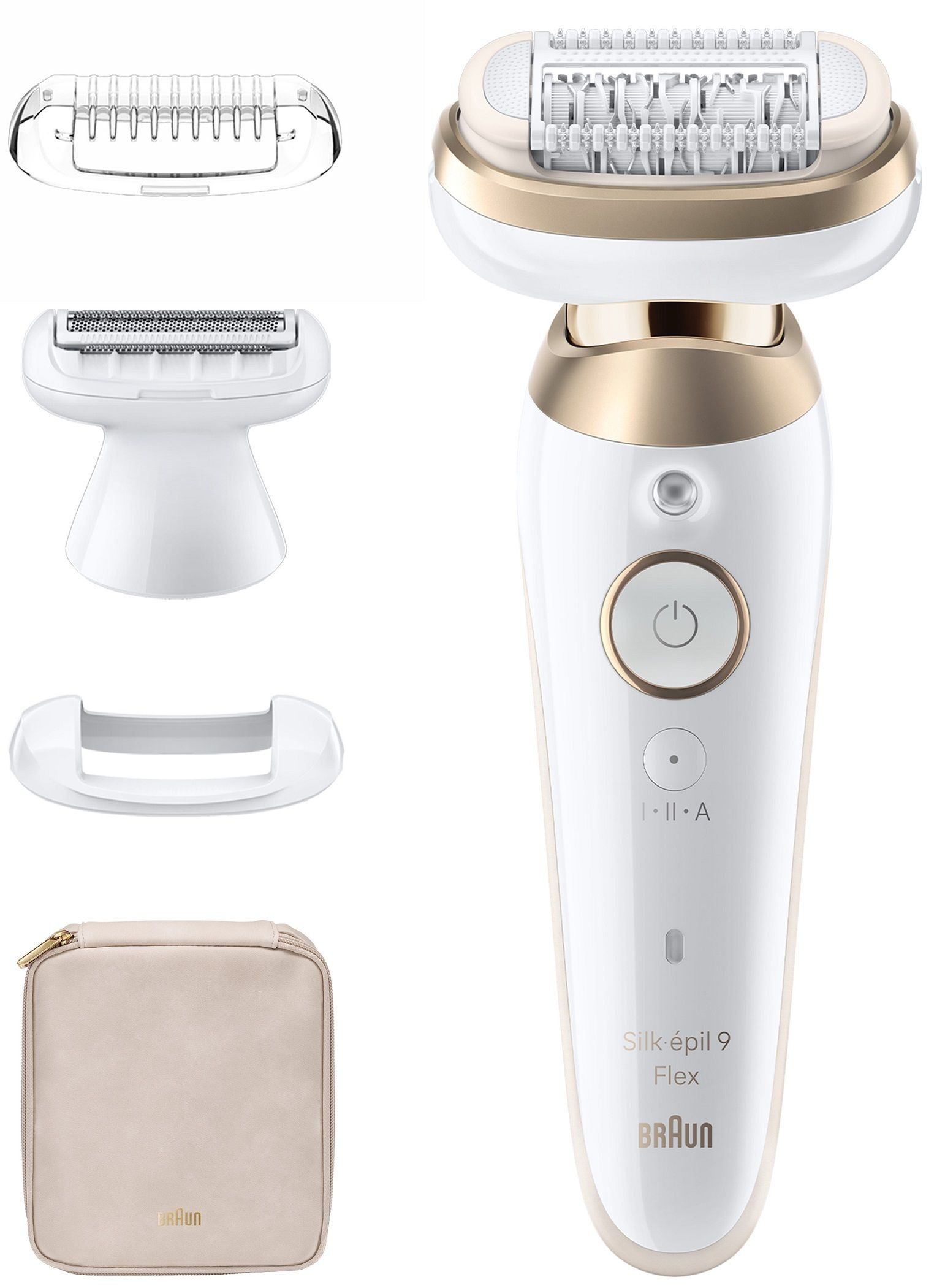 Epilator Braun - SES 9-481 3D, 2 trepte, alb
