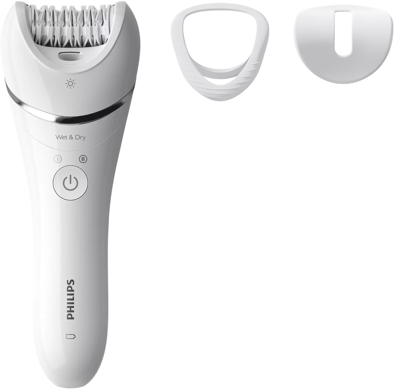 Epilator Philips - BRE700/00, 2 viteze, 3 accesorii, alb