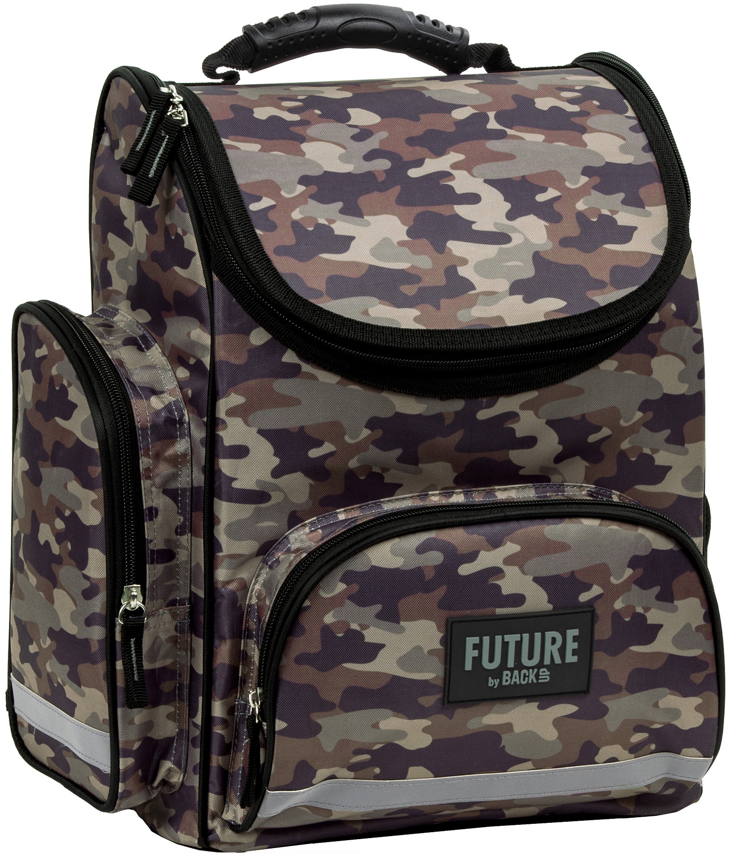 Ghiozdan ergonomic BackUp Army - cu 1 compartiment