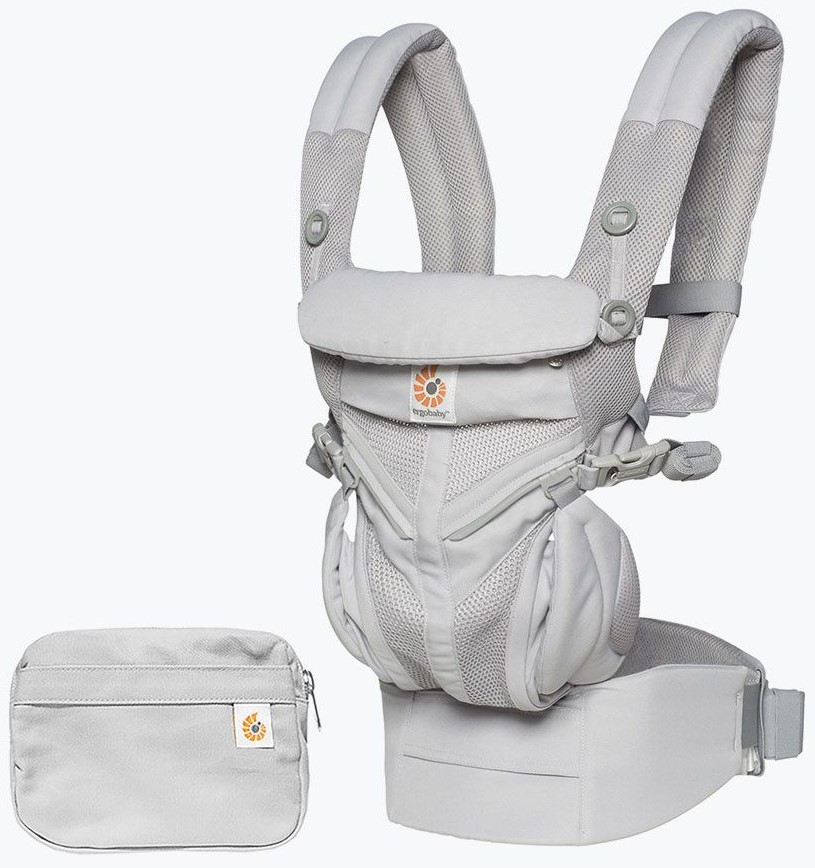 Marsupiu ergonomic Ergobaby Omni 360 - Cool Air Mesh, Pearl Grey