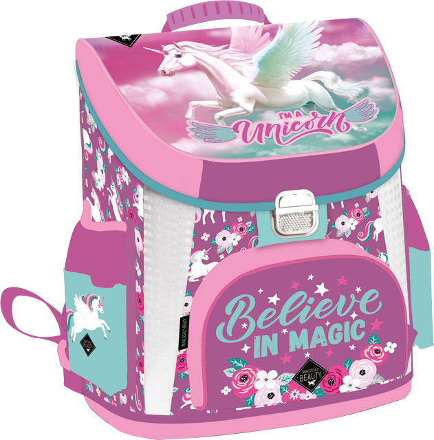 Ghiozdan ergonomic pentru școală Lizzy Card Magical Beauty
