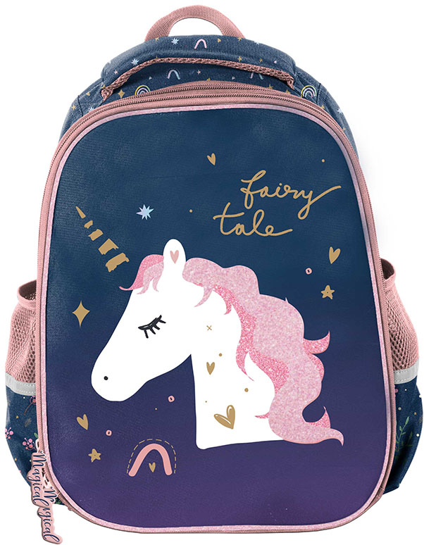 Ghiozdan ergonomic Paso Unicorn - Cu 2 compartimente