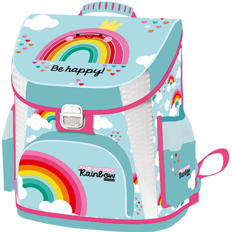 Rucsac școlar ergonomic Lizzy Card Happy Rainbow - Premium