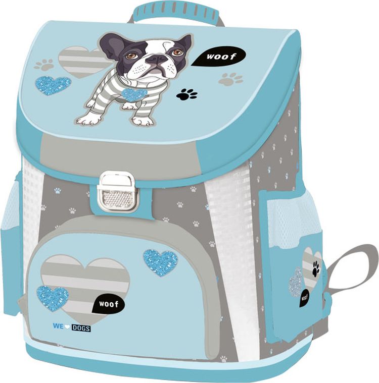 Ghiozdan școlar ergonomic Lizzy Card We Love Dogs Woof - Premium