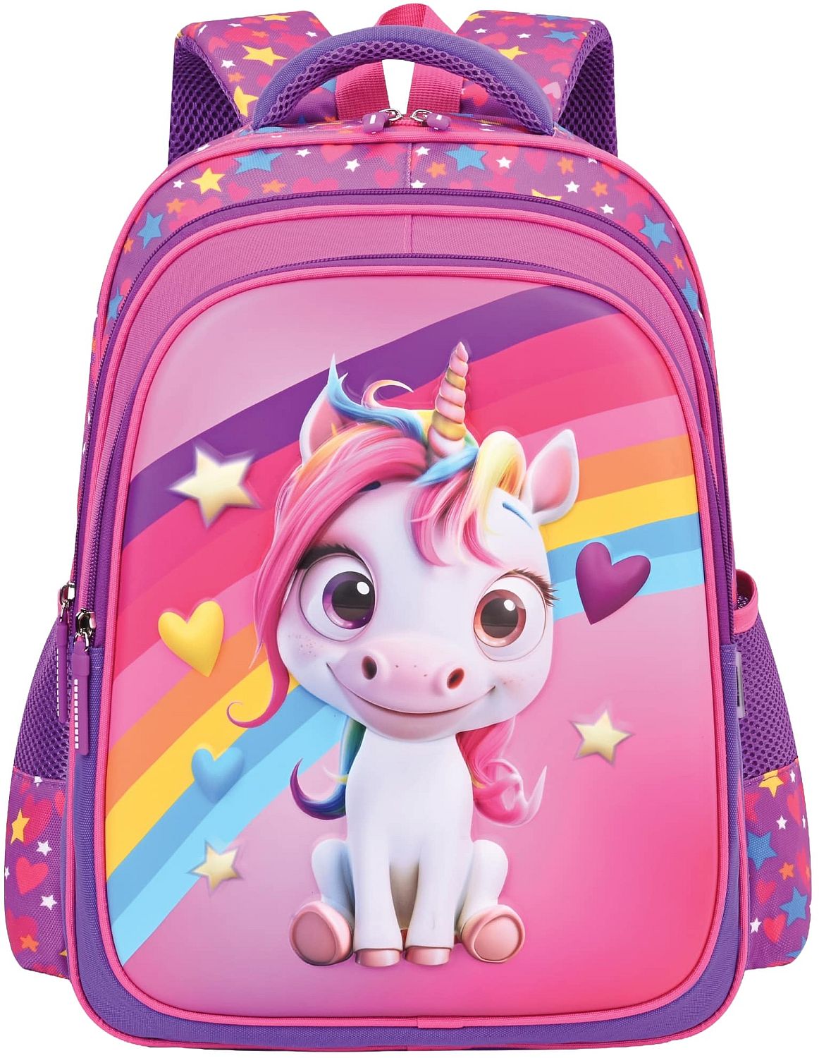 Rucsac școlar ergonomic S. Cool - Unicorn, cu panou 3D, 28 l