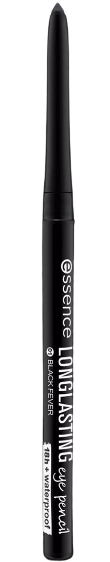 Essence Creion de ochi de lungă durată Long-lasting, 01 Black Fever, 0.28 g