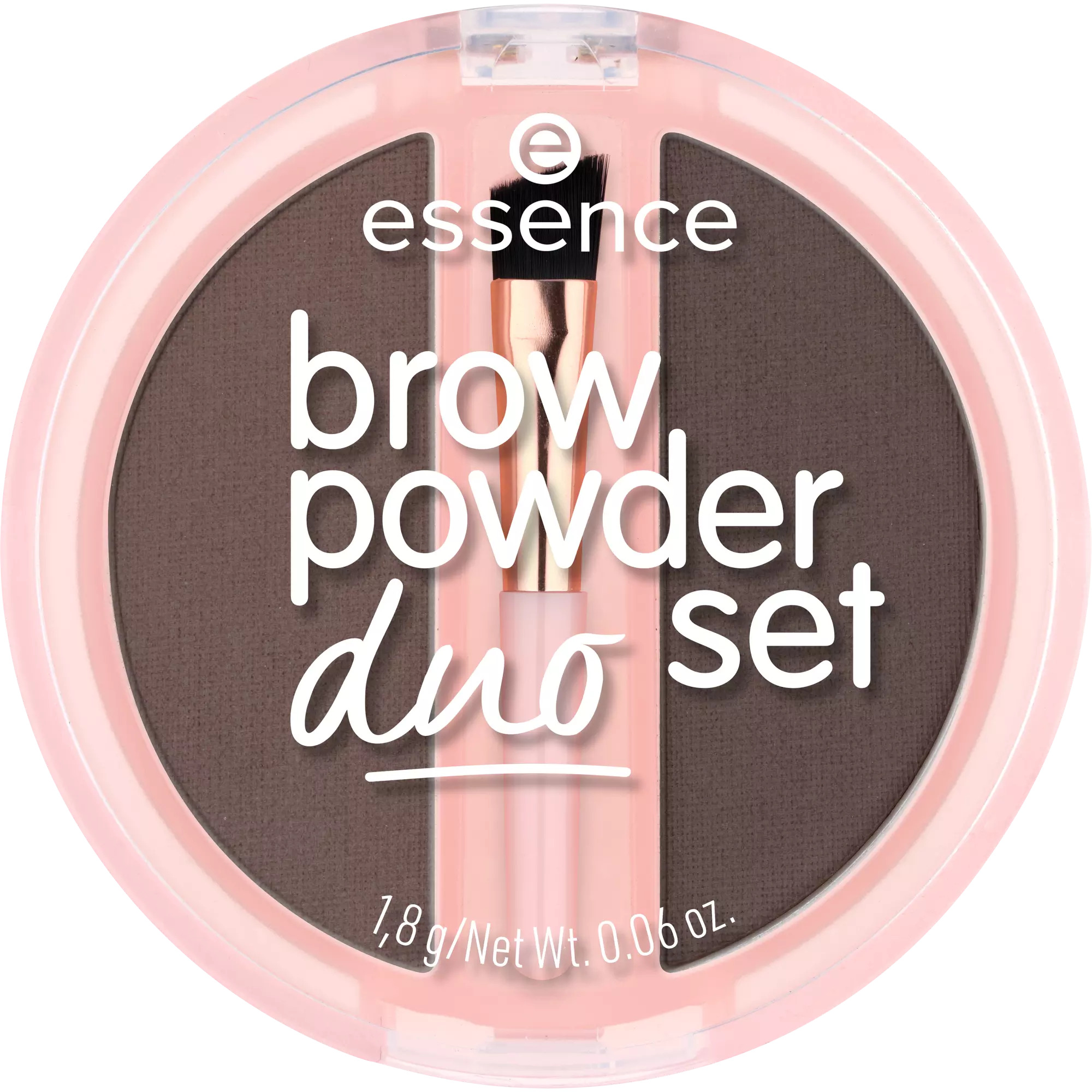 Essence Duo de umbre pentru sprâncene Brow Powder Duo, 03 Dark, 1.8 g