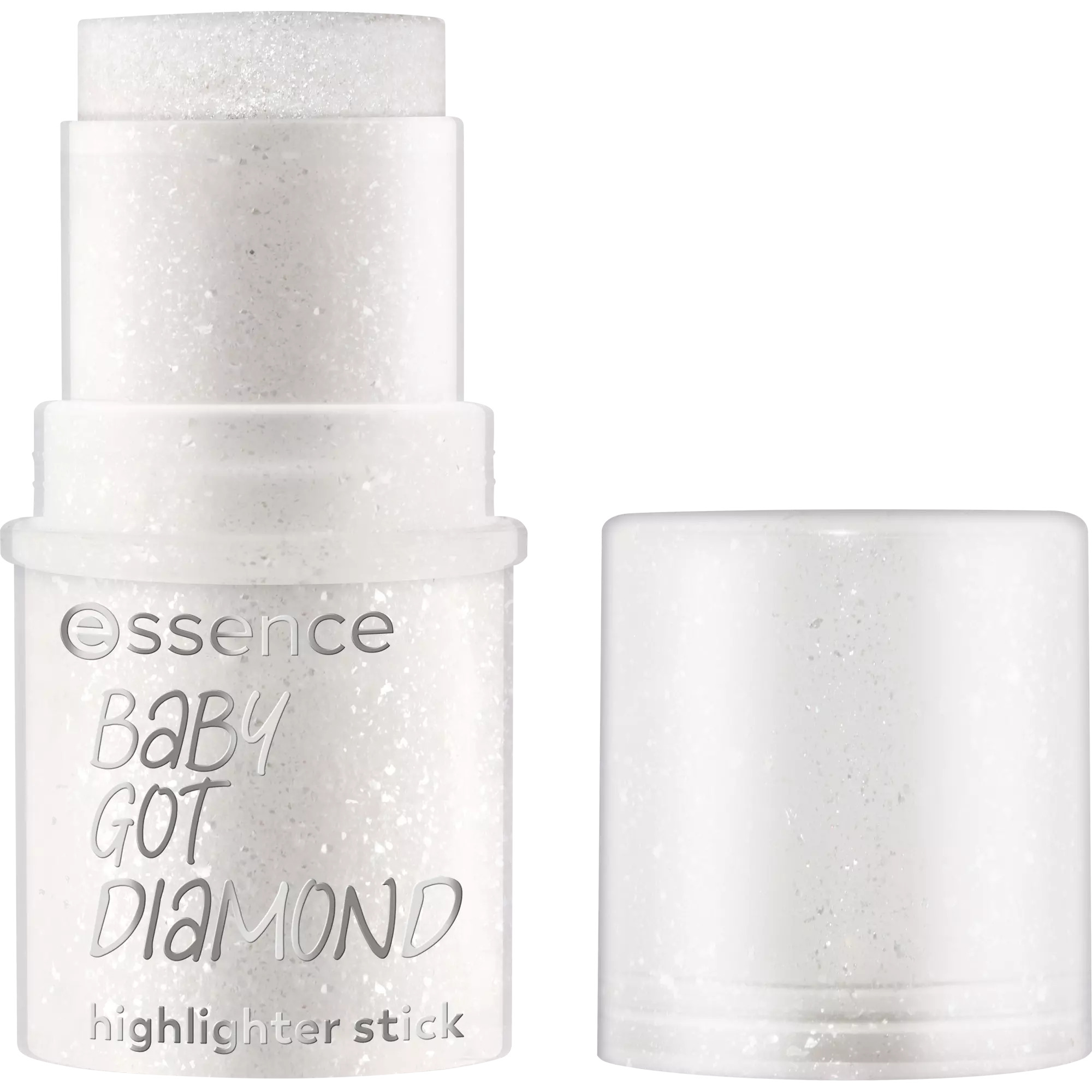 Essence Evidențiator stick cu brocartul Baby Got Diamond, 5.4 g
