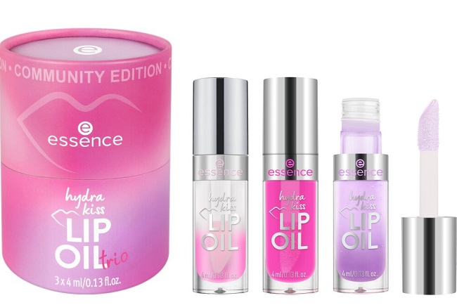 Essence Set de uleiuri pentru buze Trio Hydra Kiss, 3 x 4 ml