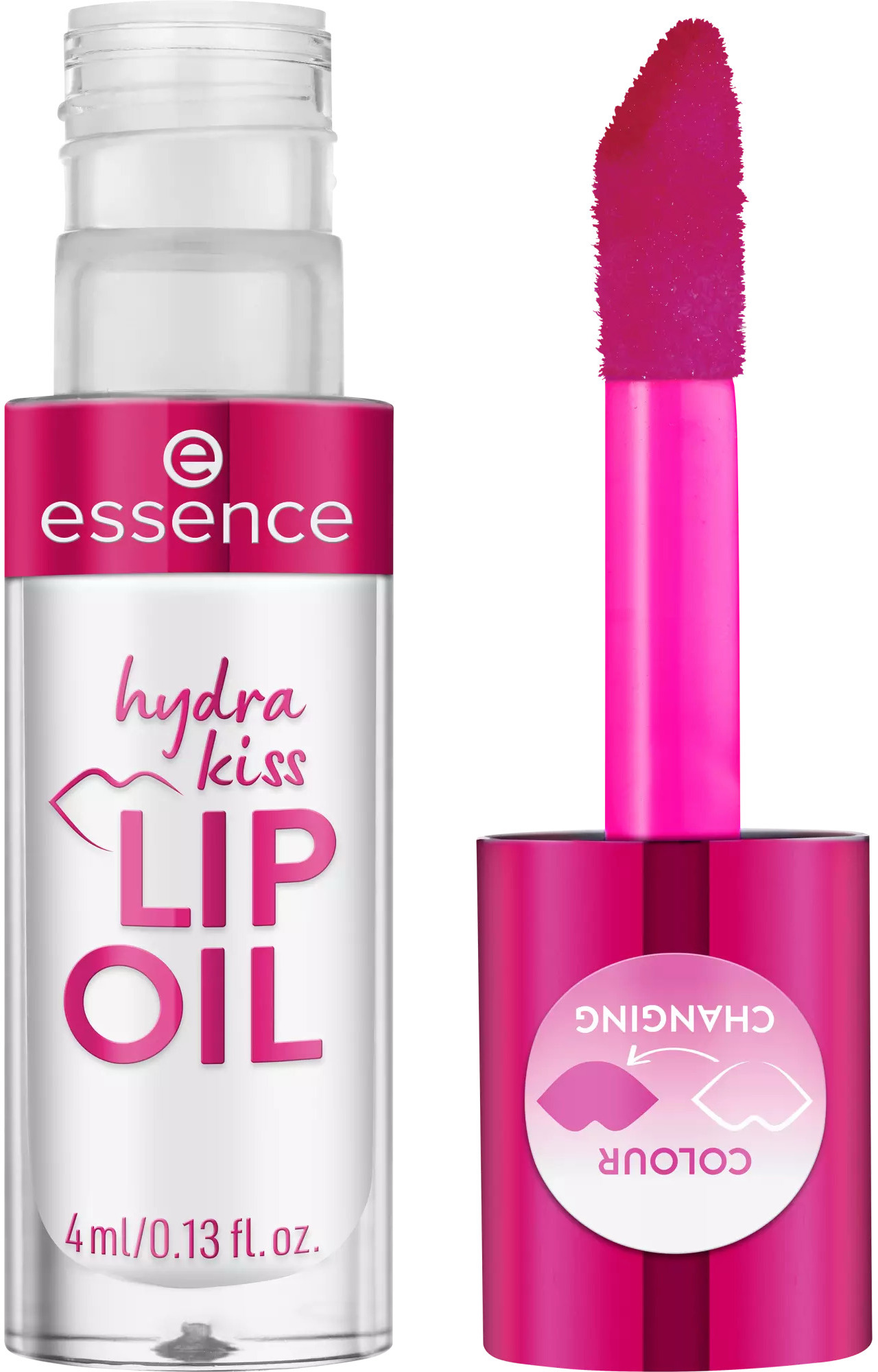 Essence Balsam hrănitor pentru buze cu nuanță Hydra Kiss, 06 Cranberry Is Back, 4 ml