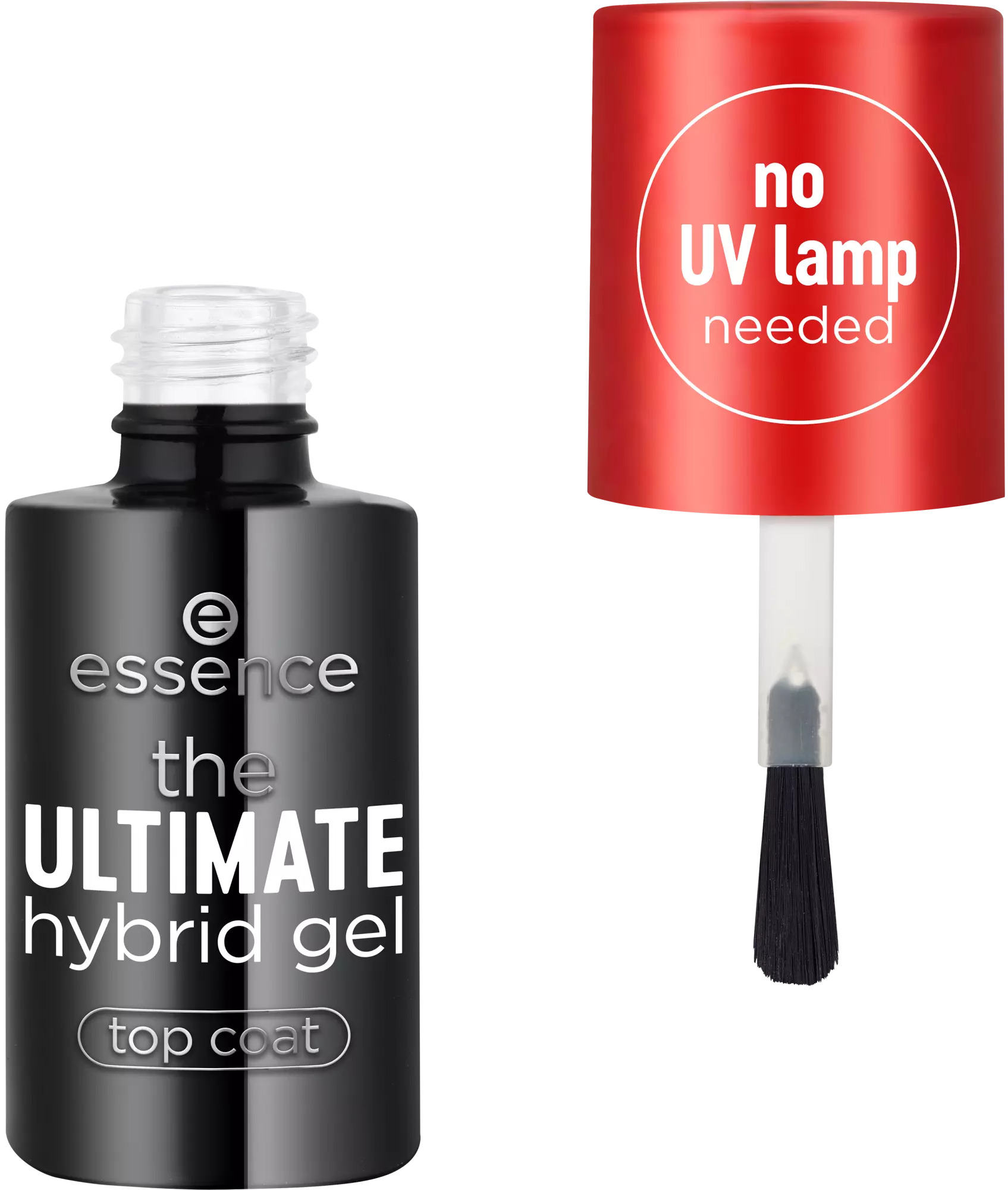 Essence Top coat transparent cu gel hibrid The Ultimate Hybrid, 8 ml