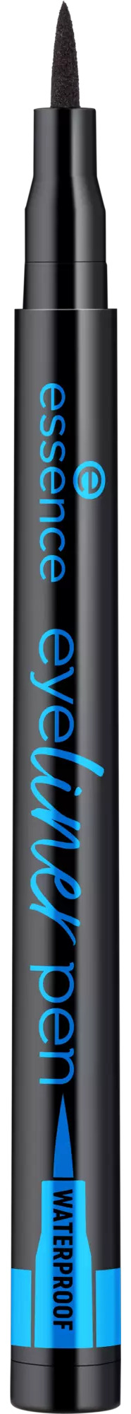 Essence Creion de ochi rezistent la apă cu un vârf fin de pâslă, Black, 1 ml
