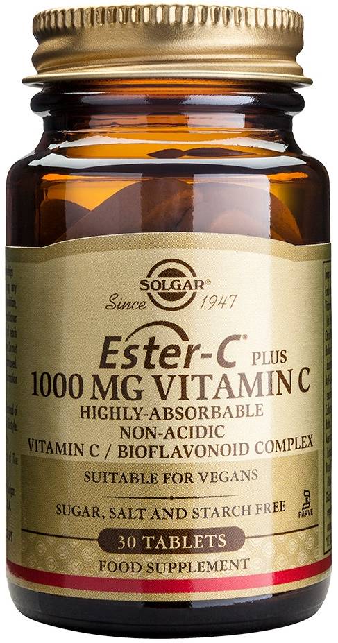 Ester-C Plus 1000 mg, 30 tablete, Solgar - imagine 3