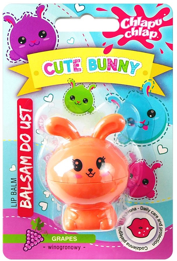 Estetica Balsam de buze pentru copii Cute Bunny, struguri, 5 ml
