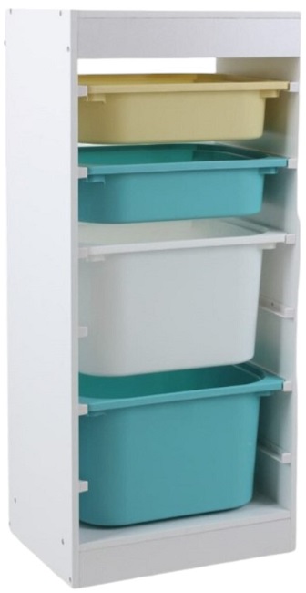 Raft cu cutii de jucării  Ginger Home - Alb