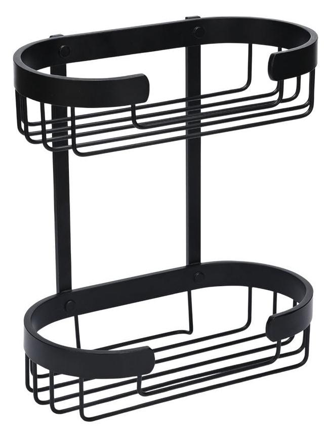 Raft de baie Estia - Stance, 2 nivele, negru