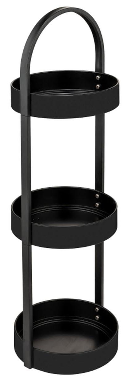 Raft de baie Wenko - Dongo, 3 nivele, negru mat