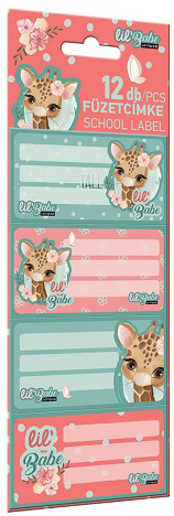 Etichete elevi Lizzy Card Lil Babe - 12 buc