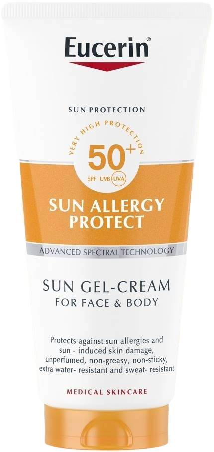 Eucerin Cremă-gel cu protecție solară Sun Allergy Protect, SPF50+, 200 ml