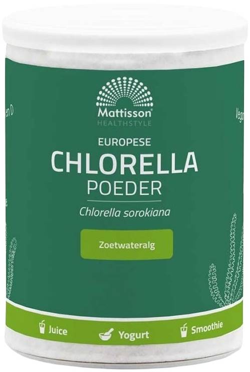 Mattisson Healthstyle Pudră Europeană de Chlorella, 125 g