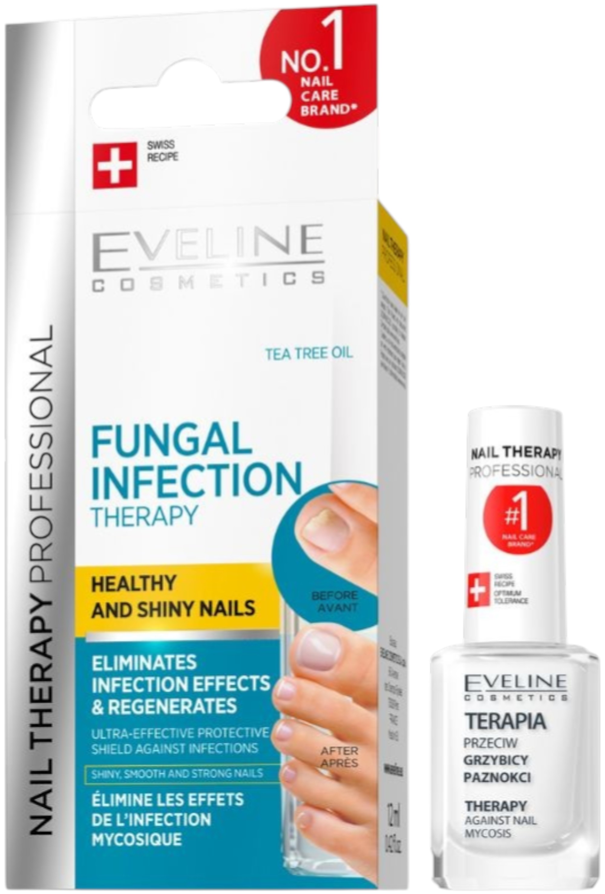 Eveline Nail Therapy Vindecător pentru infecții fungice, 12 ml