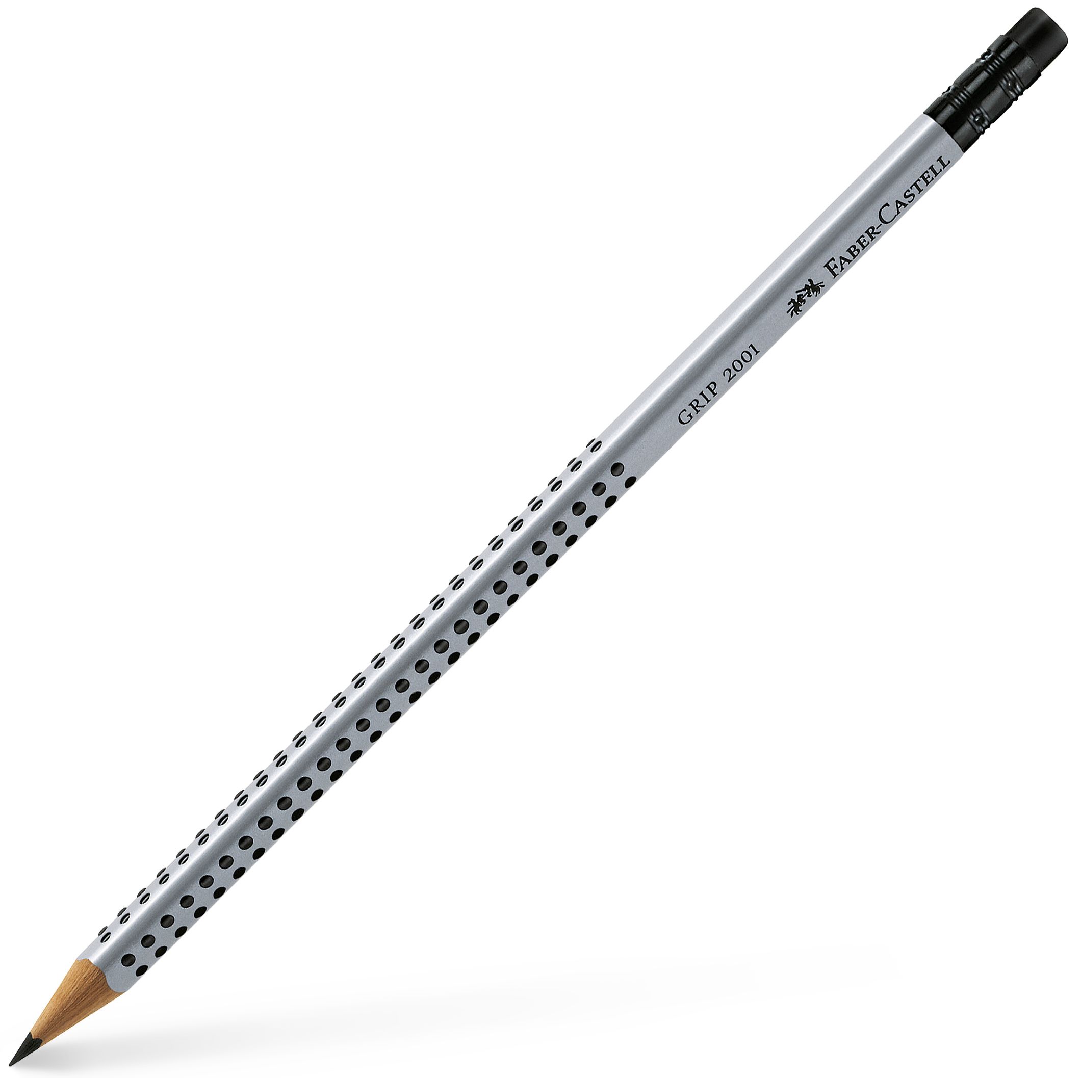 Creion grafit Faber-Castell Grip 2001 - B, cu radieră
