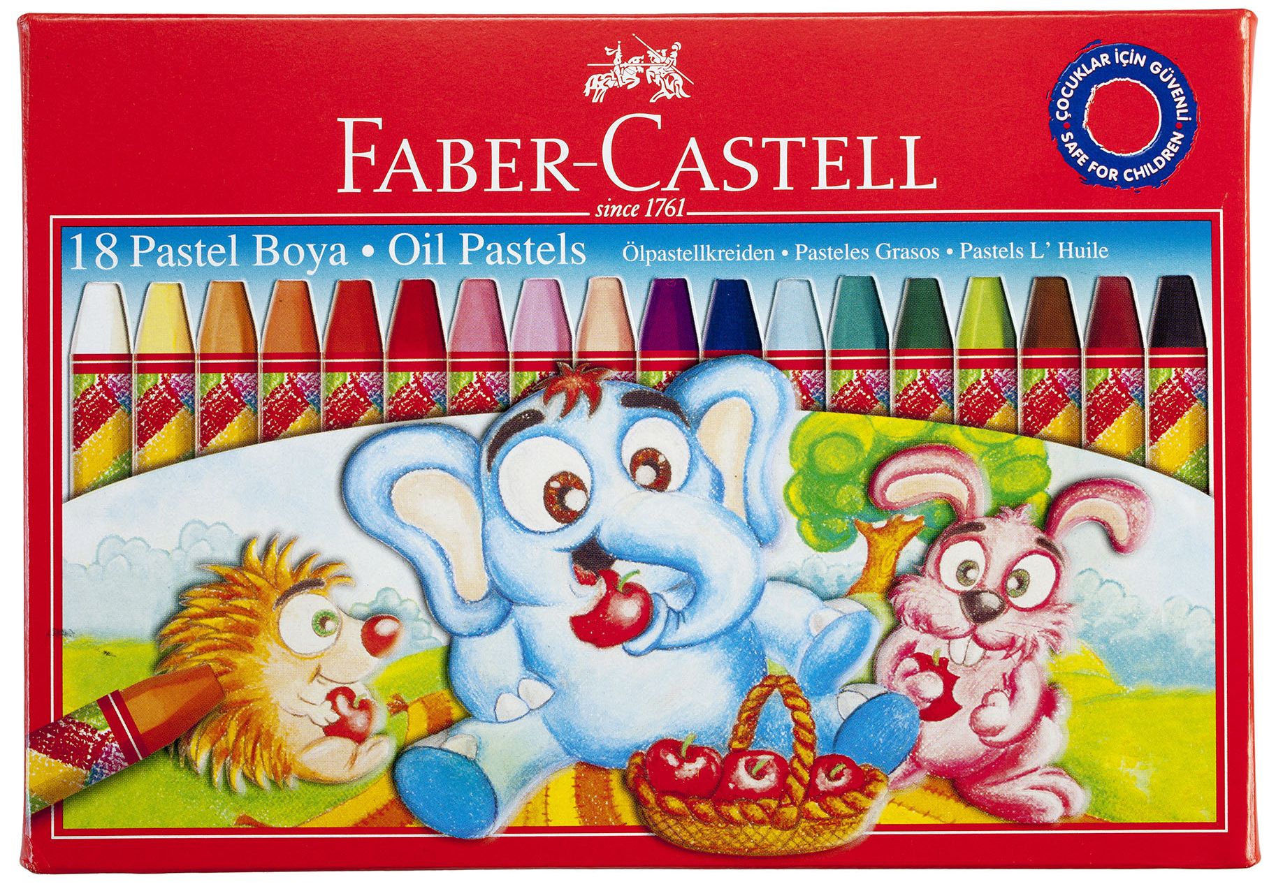 Pasteluri uleioase Faber-Castell - 18  culori