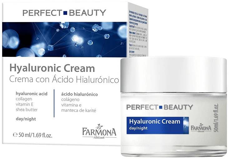 Farmona Perfect Beauty Crema de fata hidratanta cu hialuronic, 50 ml