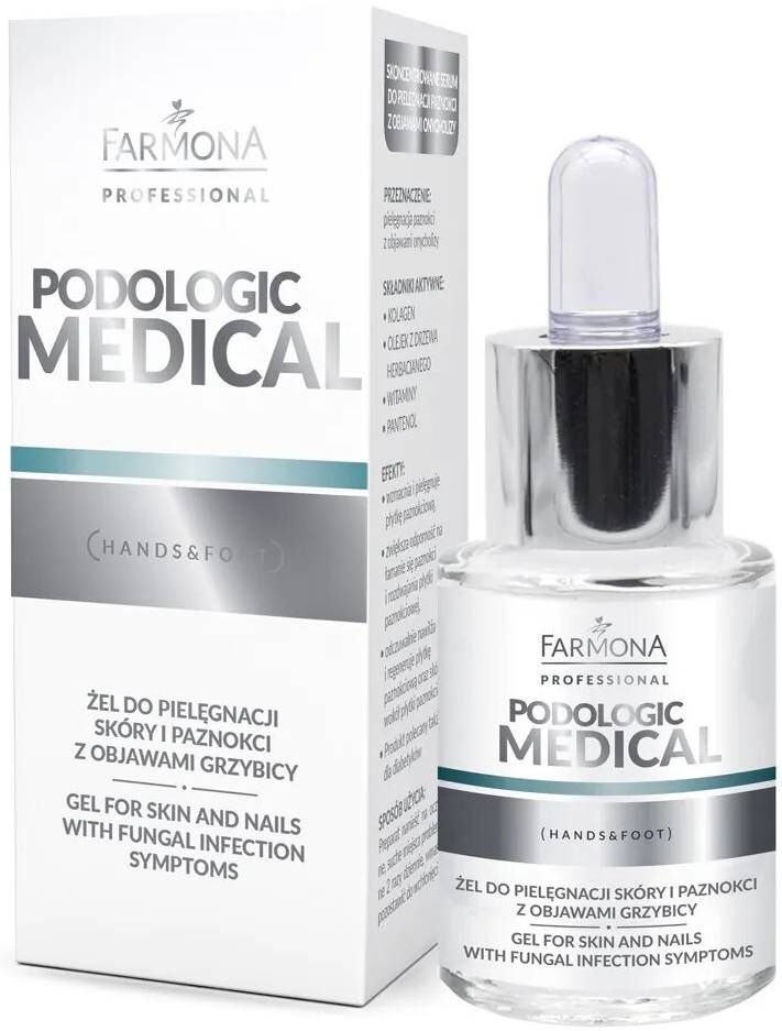 Farmona Podologic Medical Gel pentru piele și unghii cu simptome fungice, 15 ml