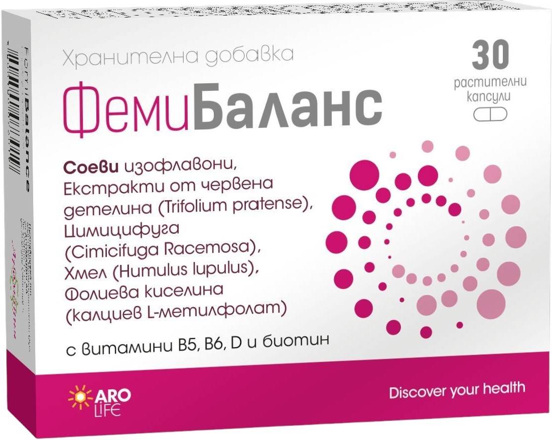 FemiBalance, 30 capsule vegetale, Aro Life