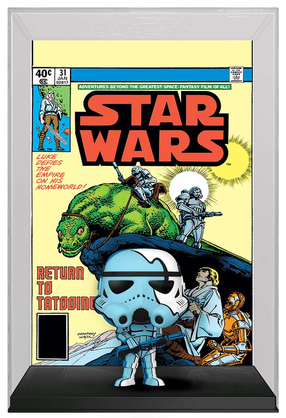 Figurină Funko POP! Comic Covers: Star Wars - Sandtrooper (1997) #06