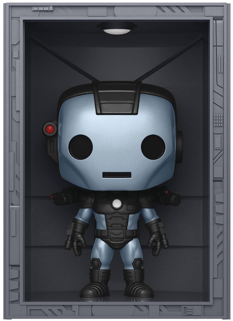Figurina Funko POP! Deluxe: Iron Man - Hall of Armor (Model 11 War Machine) (Metallic) (PX Previews Exclusive) #1037