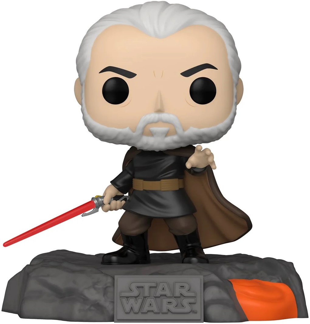 Figurină Funko POP! Deluxe: Star Wars - Darth Tyranus (Red Saber Series Vol. 1) (Glows in the Dark) (Gamestop Exclusive) #522