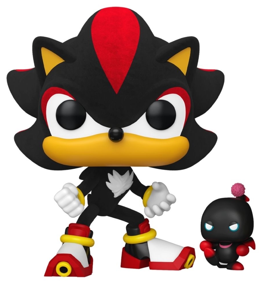 Figurină Funko POP! Games: Sonic The Hedgehog - Shadow with Dark Chao (Flocked) (Special Edition) #1151