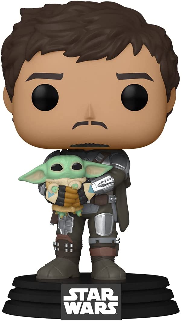Figurina Funko POP! Television: The Mandalorian - The Mandalorian with Grogu #461