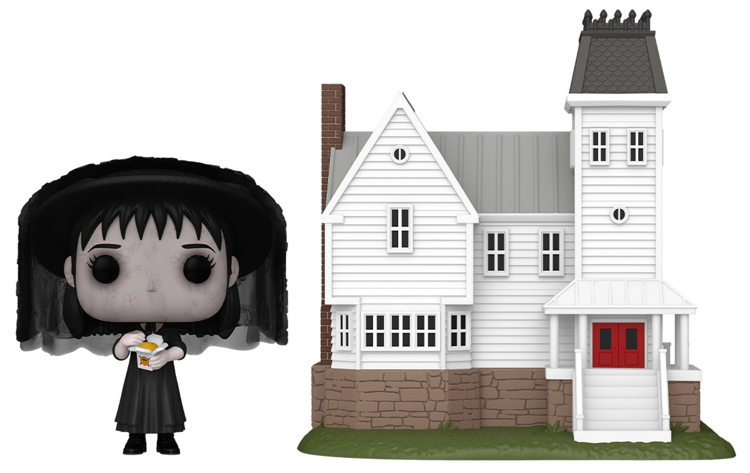 Figurină Funko POP! Town: Beetlejuice - Lydia Deetz with Maitland House #47
