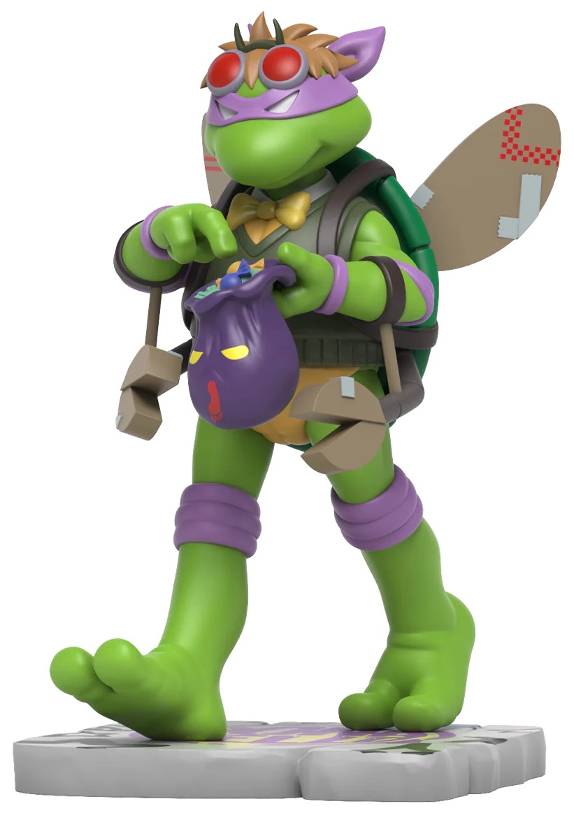 Figurină Mighty Jaxx Animation: TMNT - Donatello (Remixx) (Cowa-BOO-nga! Edition), 12 cm