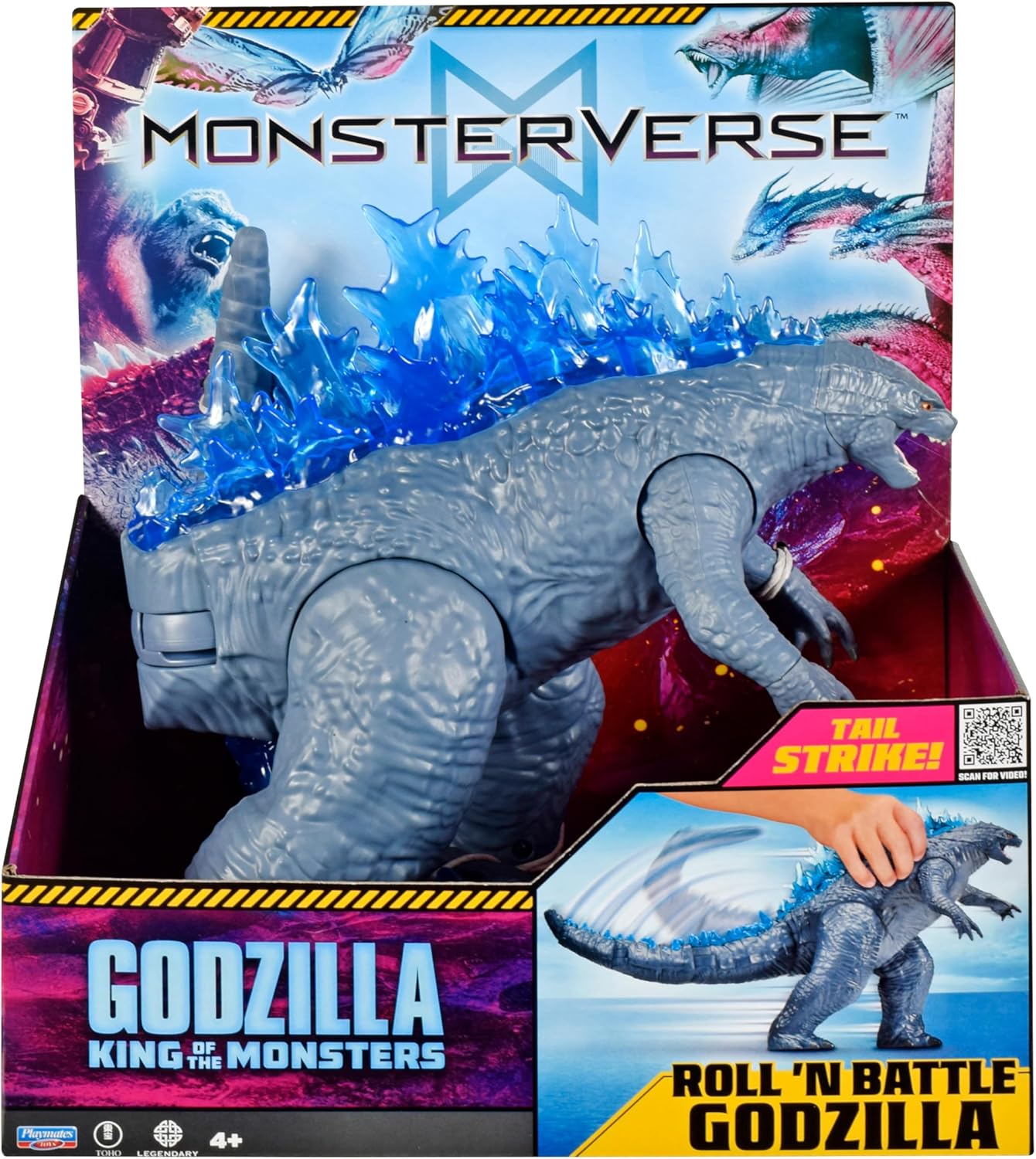 Figurină MonsterVerse Godzilla x Kong - Godzilla, Roll 'N Battle, 28 cm