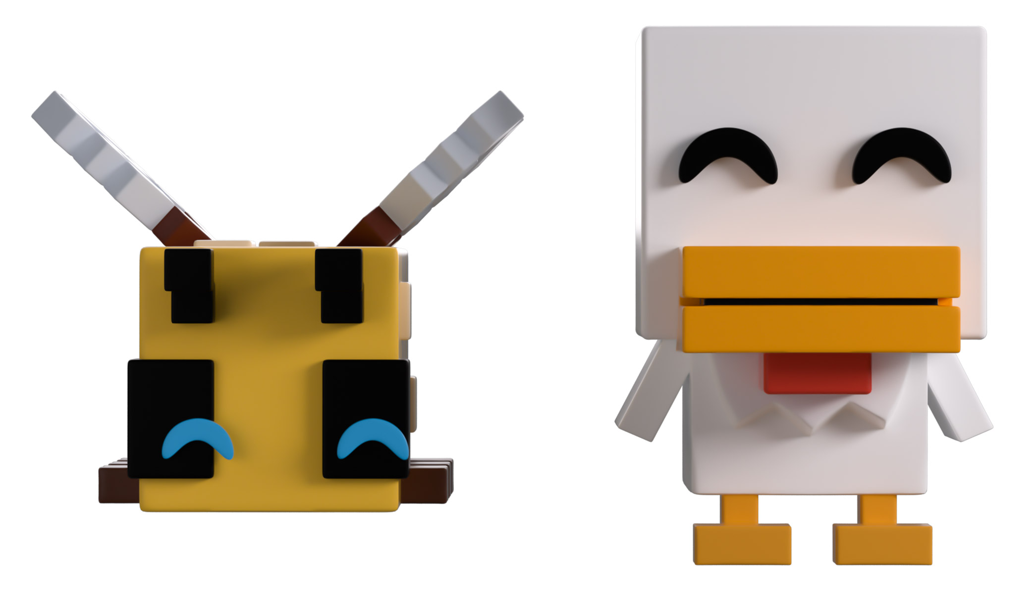 Figurină Youtooz Games: Minecraft - Bee and Chicken (Monitor Buddiez) #17