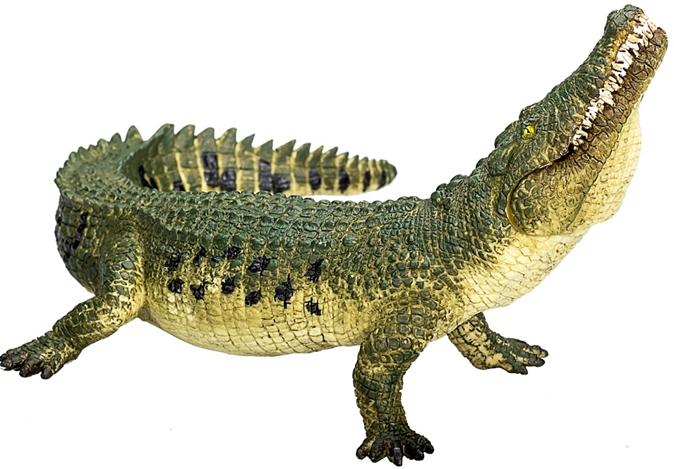 Figurina  Mojo Wildlife - Crocodil cu maxilar mobil