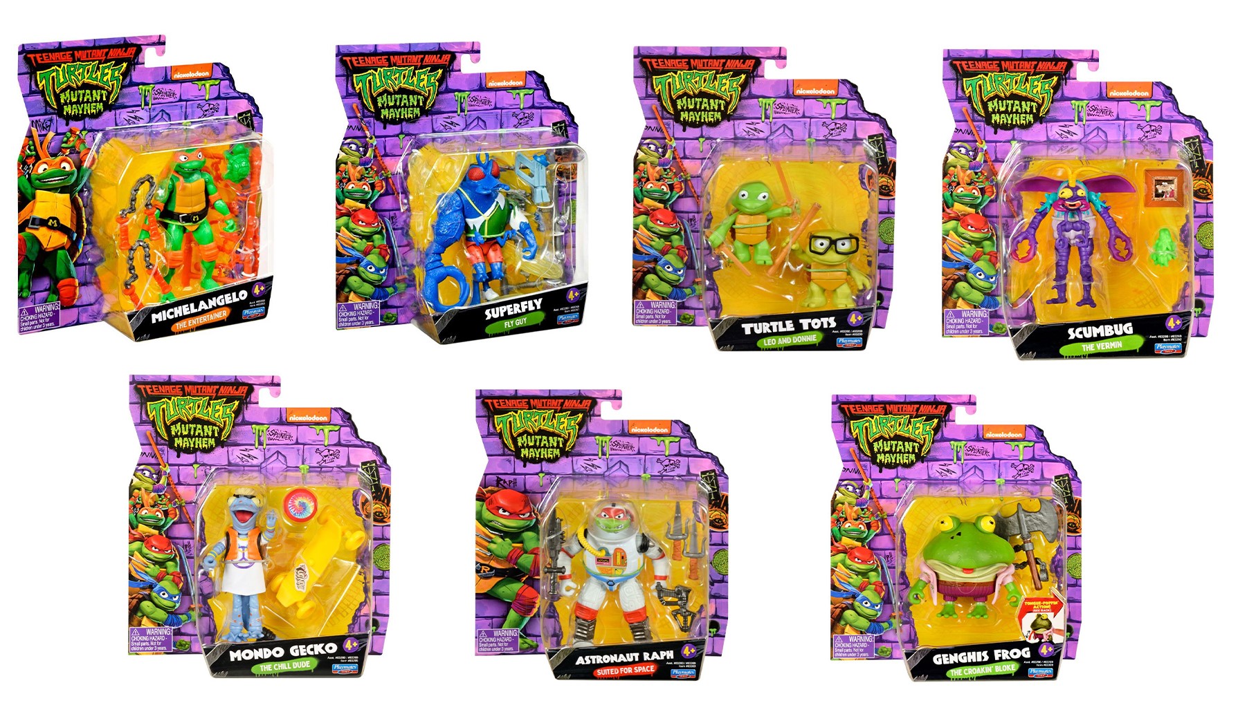 Figurină Playmates TMNT - Țestoasele Ninja, de bază, sortiment