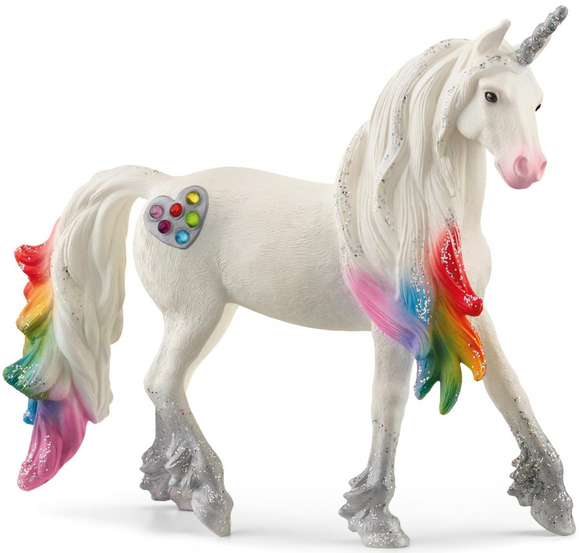 Figurina Schleich Bayala - Unicorn inima colorata - armasar