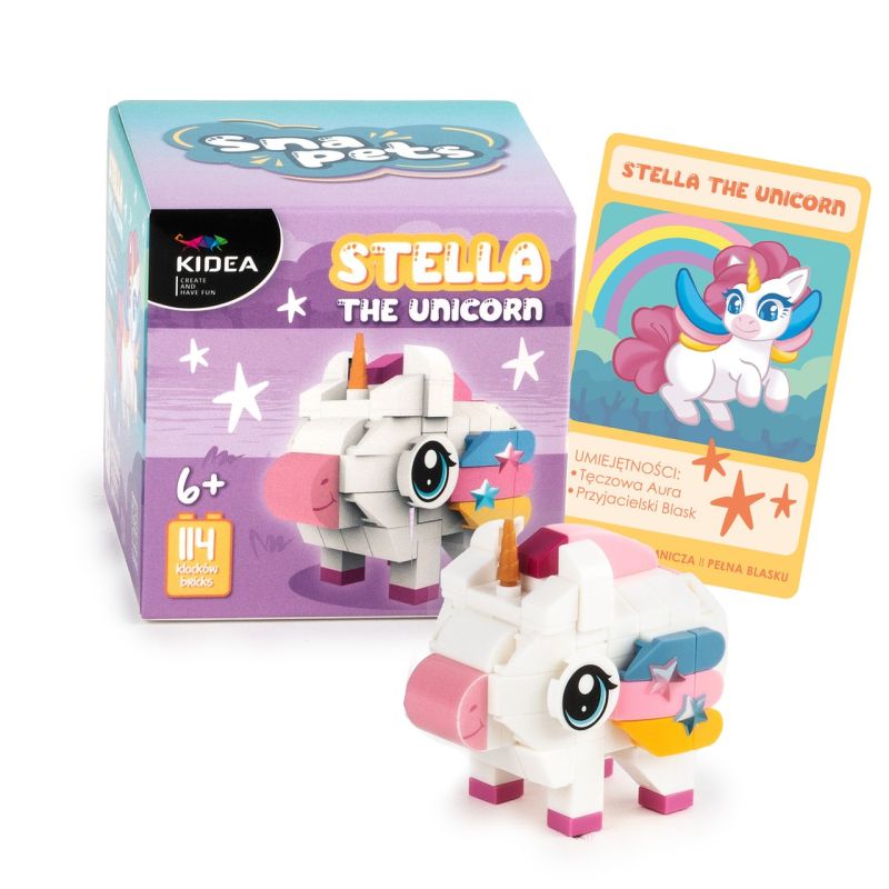 Figurină de asamblat  Kidea Snapets - Stella Unicornul