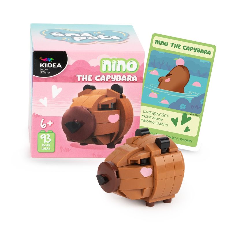 Figurină de asamblat  Kidea Snapets - Capibara Nino